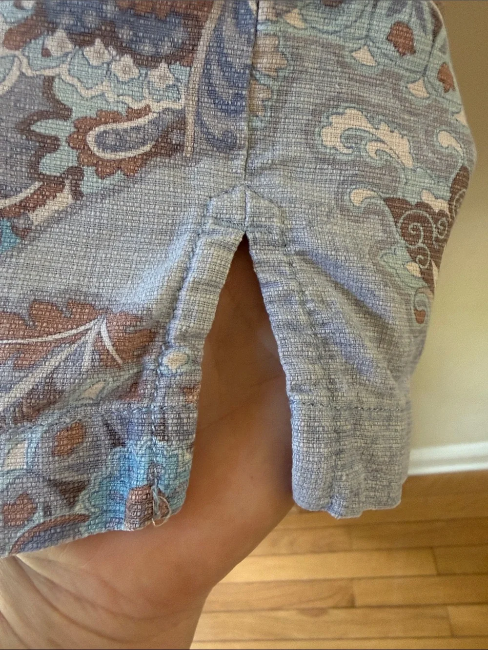 Tommy Bahama Paisley Print Silk Hawaiian Shirt Size L